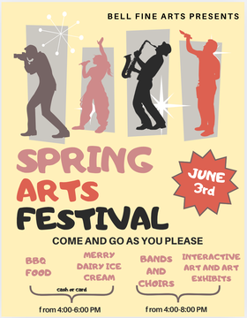 spring arts festival poster
